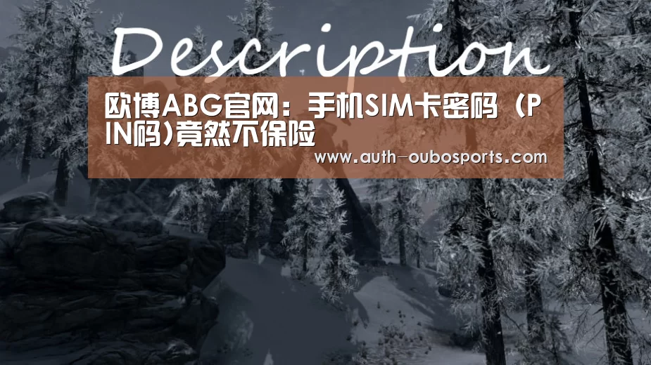 欧博ABG官网:手机SIM卡密码(PIN码)竟然不保险(图2) 欧博游戏